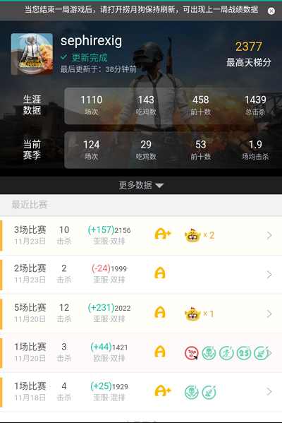 绝地求生排位