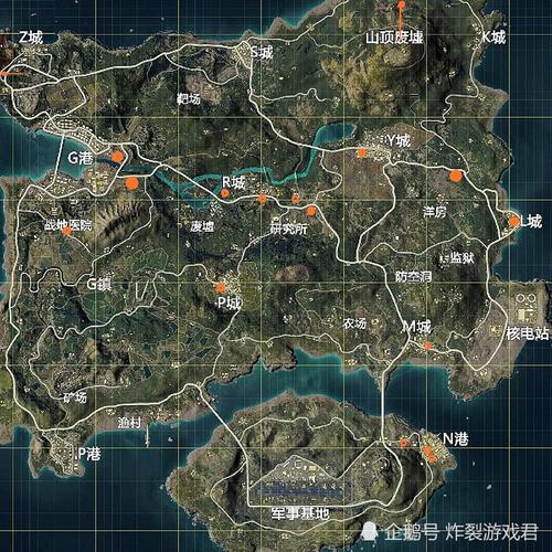 绝地求生海岛地图