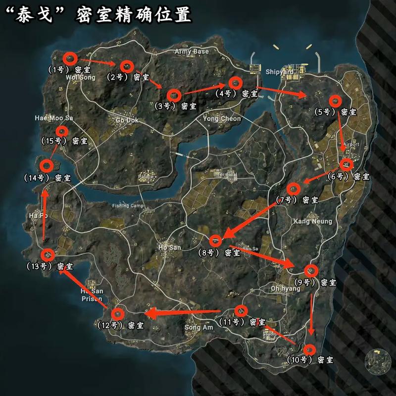 绝地求生海岛地图