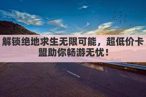绝地求生卡盟是什么