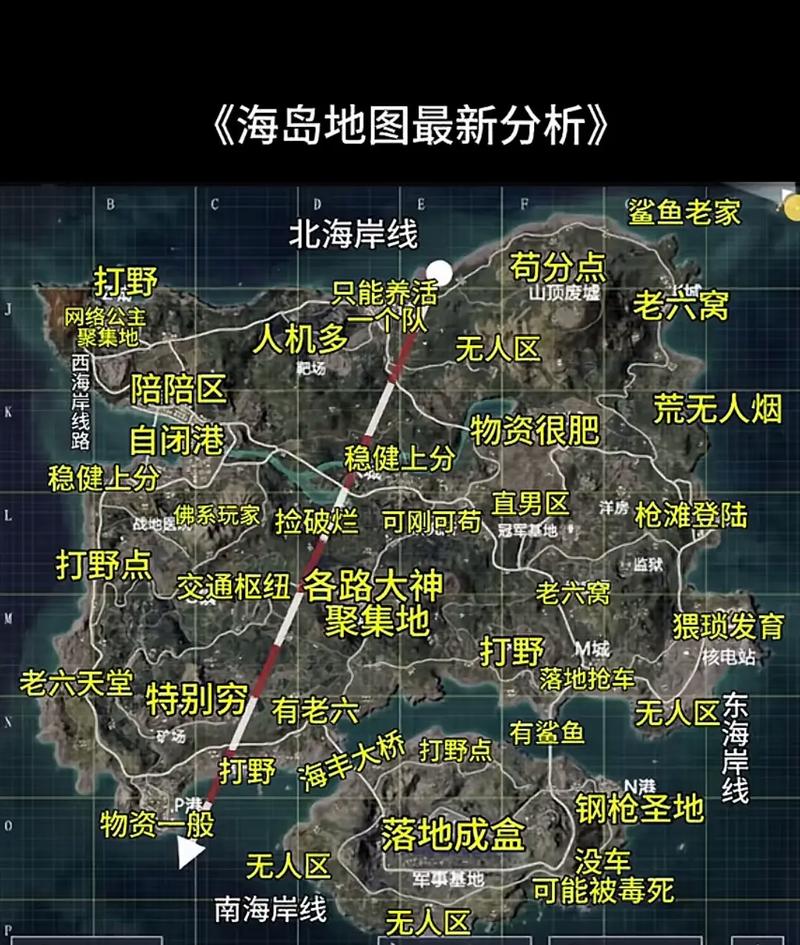 绝地求生海岛地图
